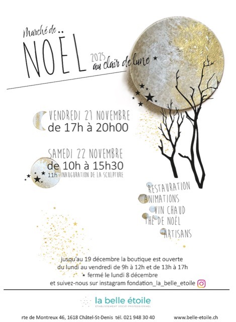 Image Marché de Noël 2025 Au Clair de Lune Image Marché de Noël 2025 Au Clair de Lune